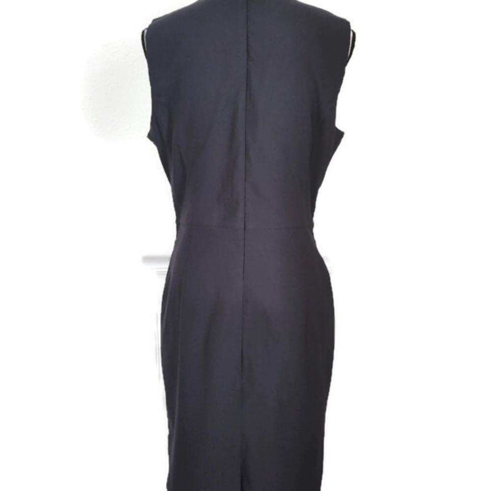 TRIBAL Career Event Mid Length Carbon Grey Fitted Dress New! Size 12 / Large - Picture 3 of 4